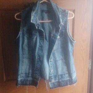 Denim Sleeveless Vest